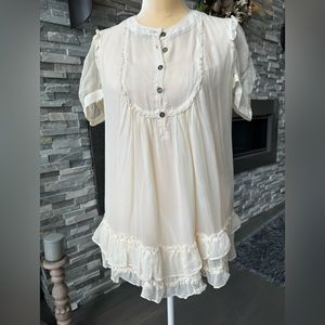 Burberry Brit 100% Silk Blouse Small